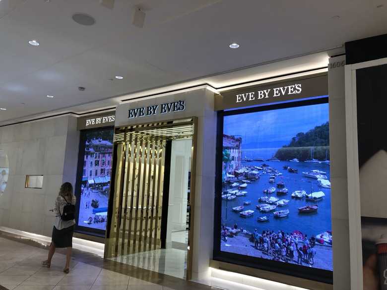 Completed retail storefront