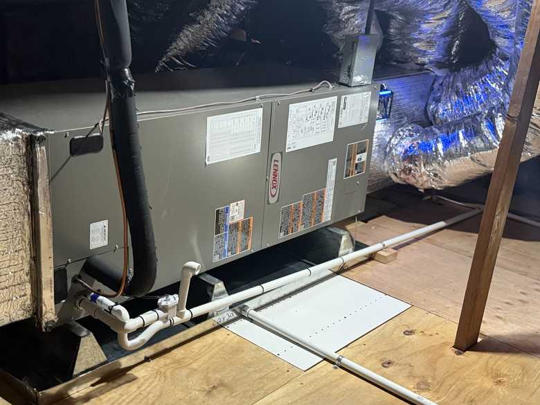 Attic equipment installation