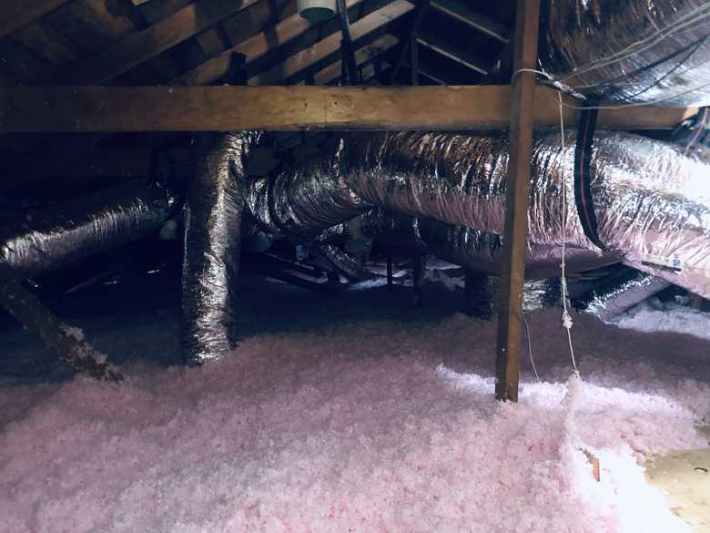 Insulated attic ductwork