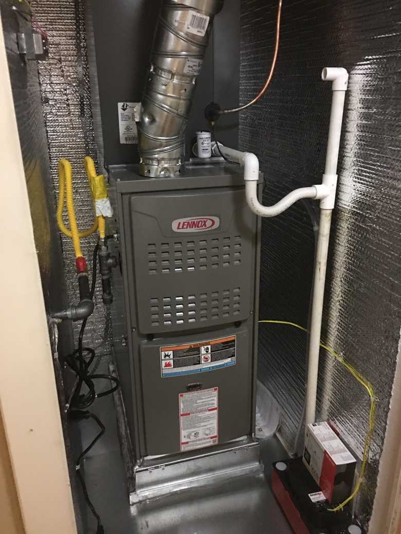 Indoor furnace installation